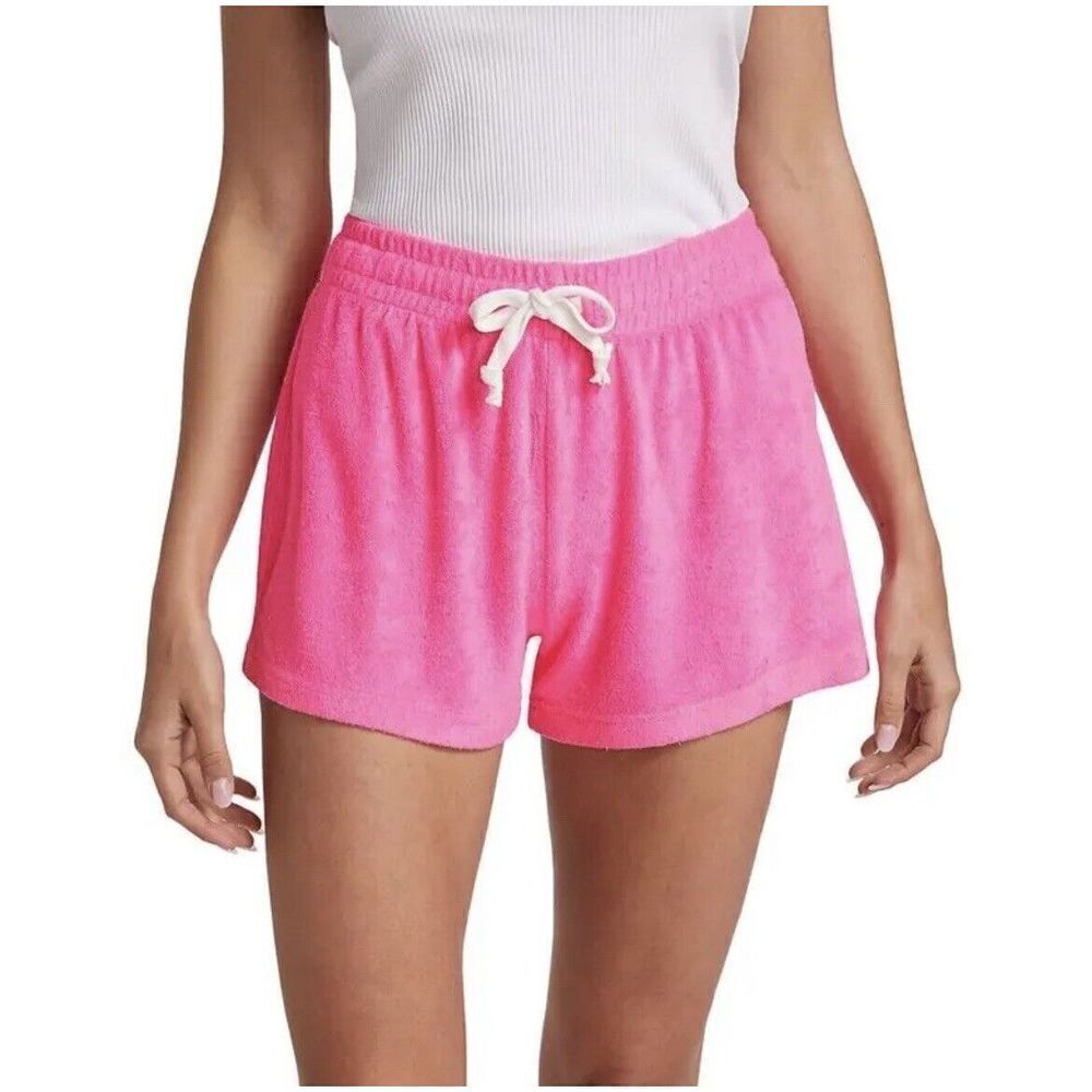 GENERATION LOVE Womens Becky Terry Sweat Shorts NEW Barbie Pink Small S